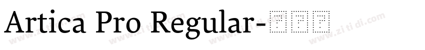 Artica Pro Regular字体转换 Artica Pro Regular字体转换